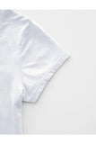 Fitted V Neck Short Sleeve T-shirt Top - Heather Grey