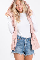 Jessica UTILITY CARGO HOODIE - ROSE