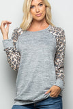 Katie Long Sleeve Animal Print Top
